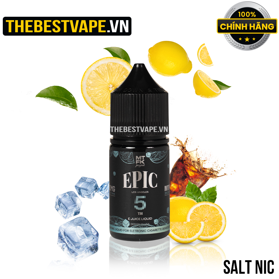 MTFK Project ( EPIC ) 5 - ZESTY ( Cola Chanh Lạnh ) - Salt Nicotine