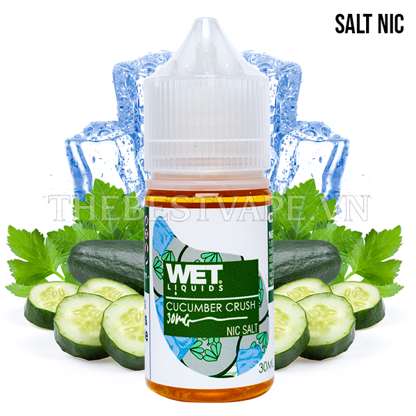 Wet Liquids Iced - SN Cucumber Crush - 30mg - 30ml