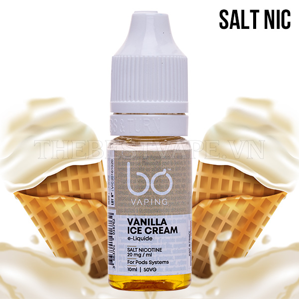 Bo Vaping - VANILLA ICE CREAM ( Kem Vanilla ) - Salt Nicotine