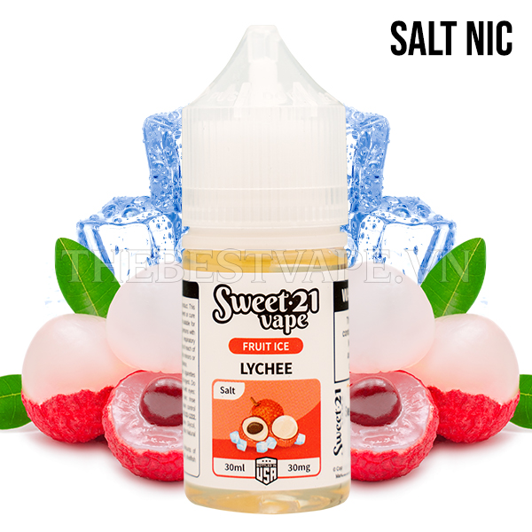 Sweet21 ( Fruit ice ) - FRUIT ICE LYCHEE ( Vải Lạnh ) - Salt Nicotine