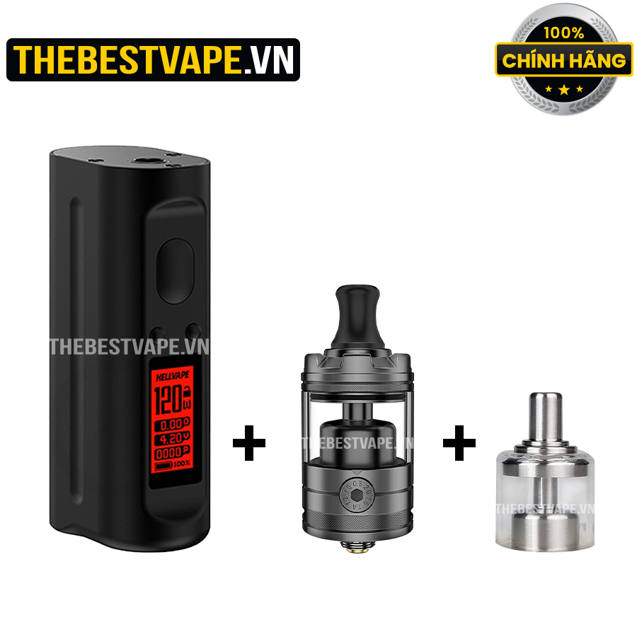 Combo ( Arez 120w ) + ( đầu đốt Pandora v2 ) + ( Pandora v2 Bellcap )