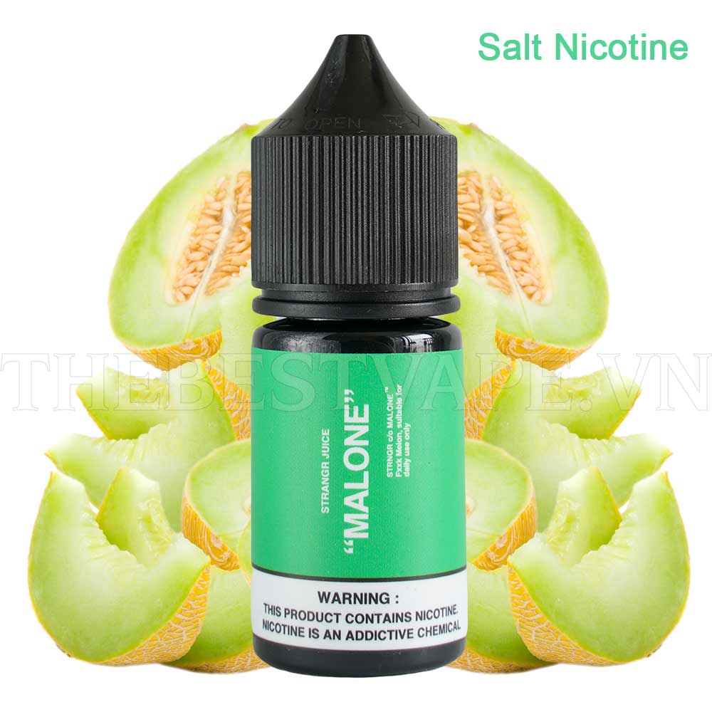 Tinh dầu vape salt nicotine MALONE 35Ni Strangr Juice