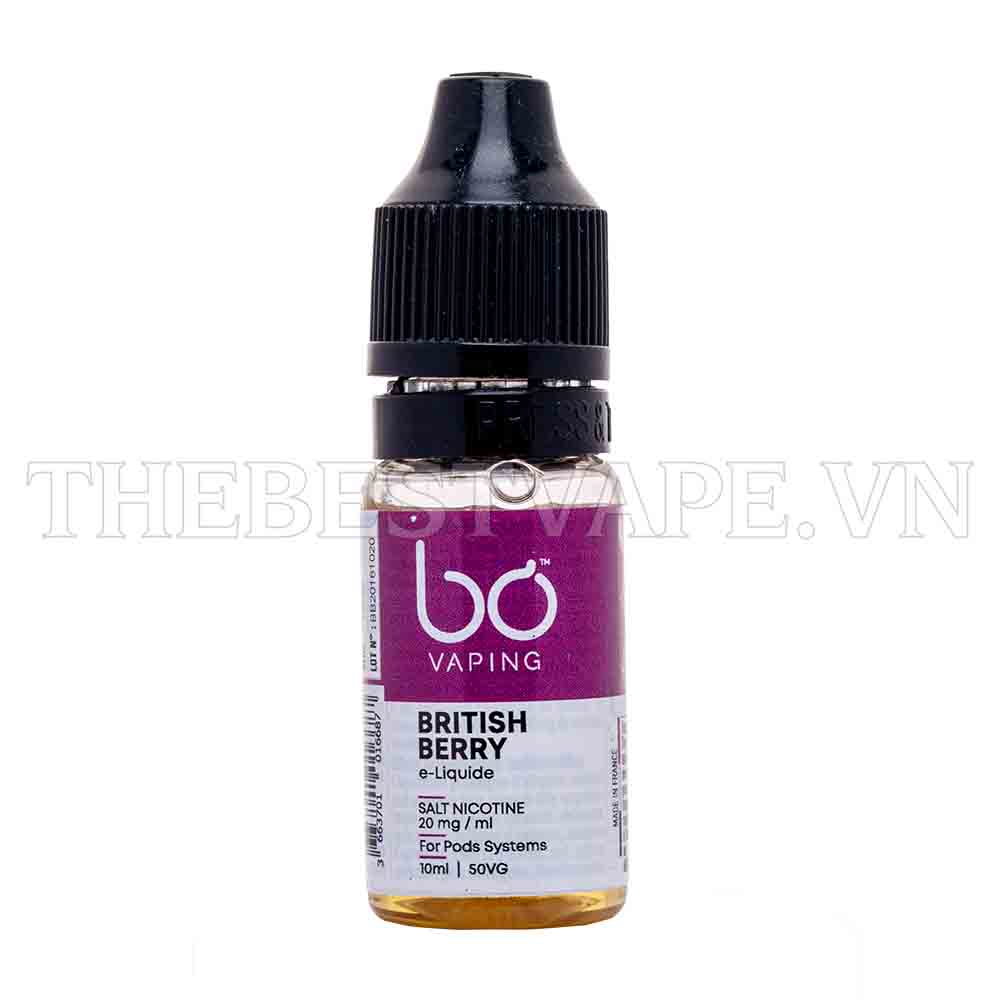 Bo Vaping  - BRITISH BERRY ( Dâu Tổng Hợp ) - Salt Nicotine