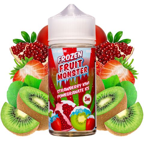 Monster Vape Labs ( Frozen Fruit ) - STRAWBERRY KIWI POMEGRANATE ICE ( Dâu Kiwi Lựu Lạnh ) - Freebase