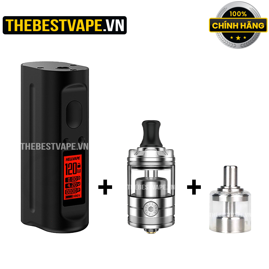 Combo ( Arez 120w ) + ( đầu đốt Pandora v2 ) + ( Pandora v2 Bellcap )