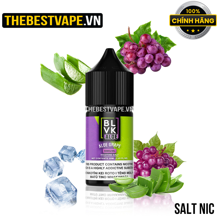 Blvk ( Aloe ) - ALOE GRAPE ( Nha Đam Nho Lạnh ) - Salt Nicotine