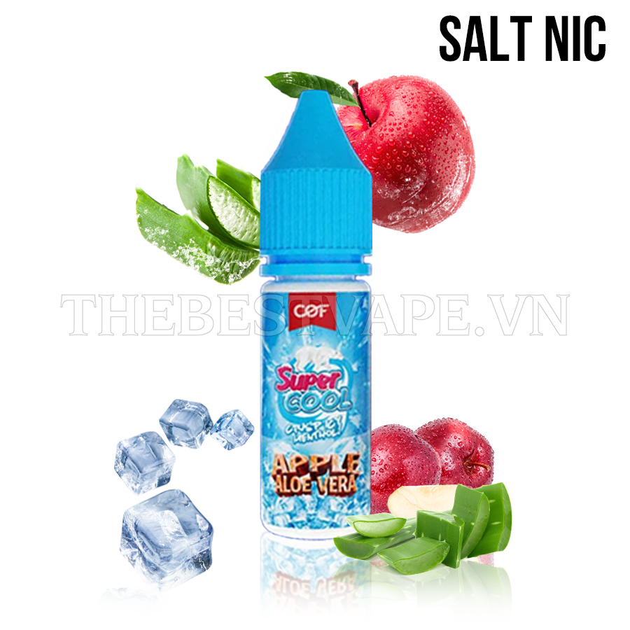 Super Cool - APPLE ALOE VERA ( Táo Đỏ Nha Đam Lạnh ) - Salt Nicotine