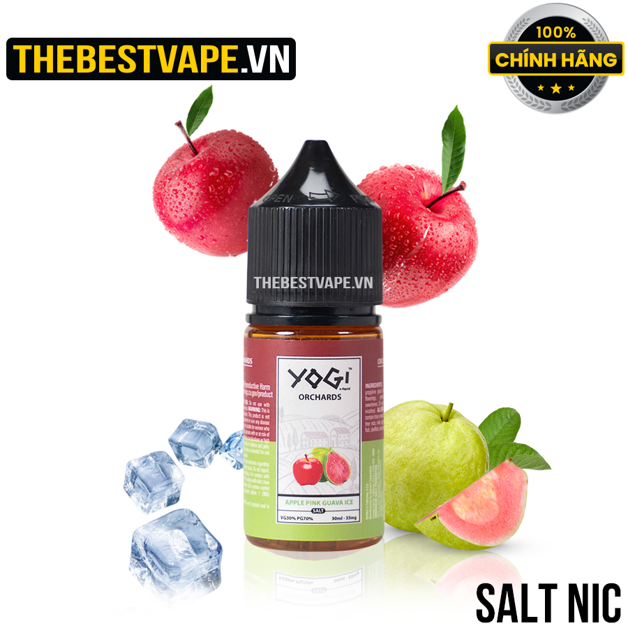 Yogi ( Orchards ) - APPLE PINK GUAVA ICE ( Táo Ổi Lạnh ) - Salt Nicotine