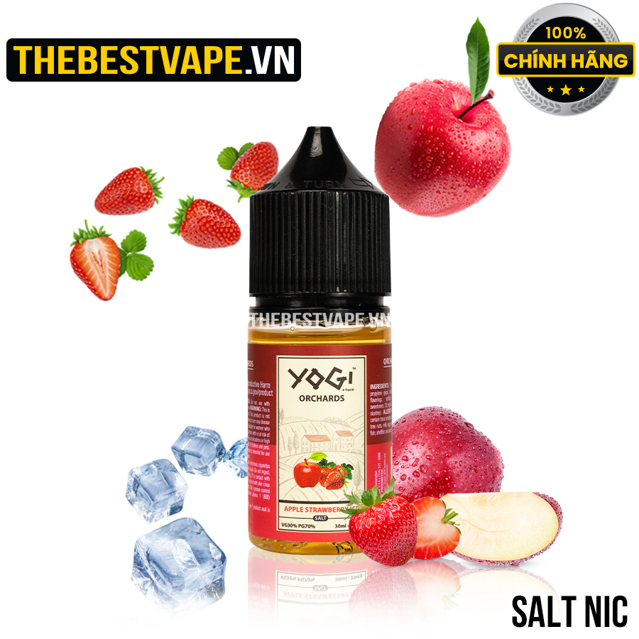 Yogi ( Orchards ) - APPLE STRAWBERRY ICE ( Táo Dâu Tây Lạnh ) - Salt Nicotine