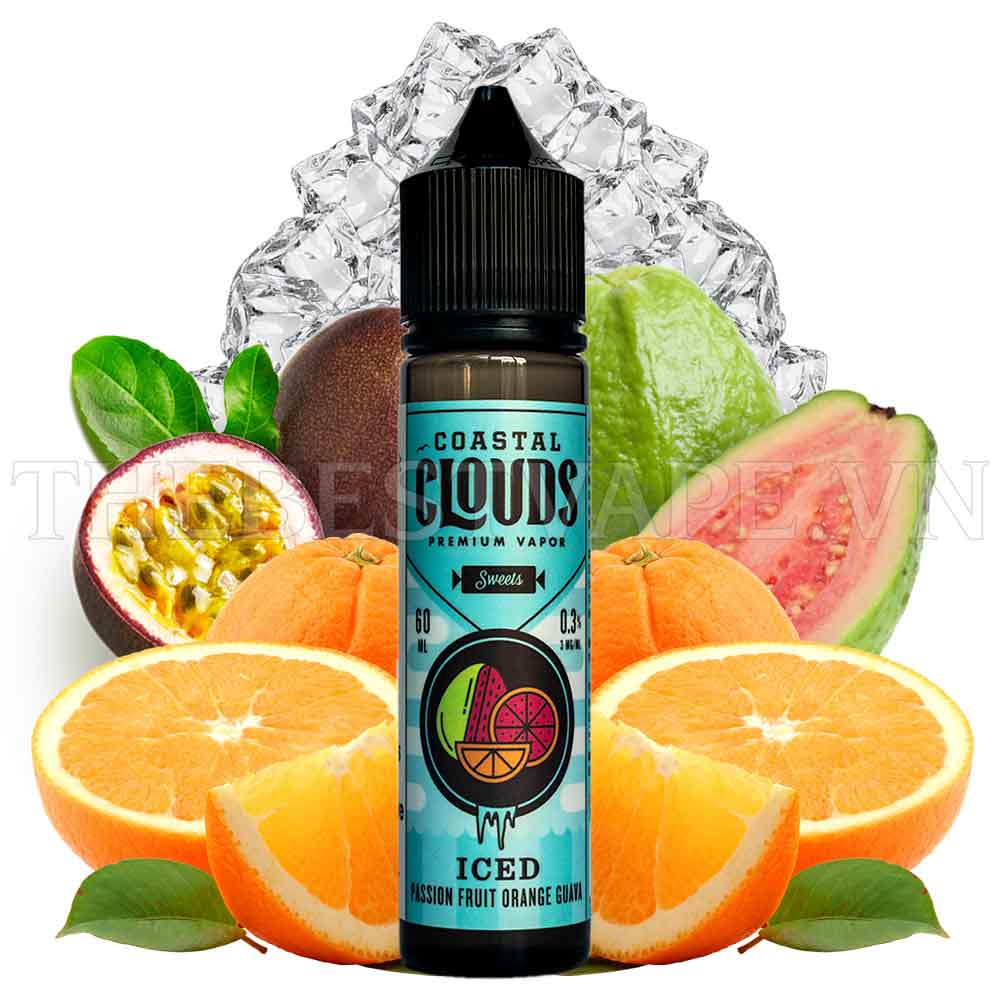 COASTAL CLOUDS ICED BLOOD ORANGE MANGO SNOW CONE tinh dầu vape mỹ