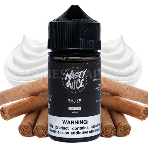 Nasty Juice - SILVER BLEND TOBACCO ( Xì gà vanilla lạnh ) - Freebase