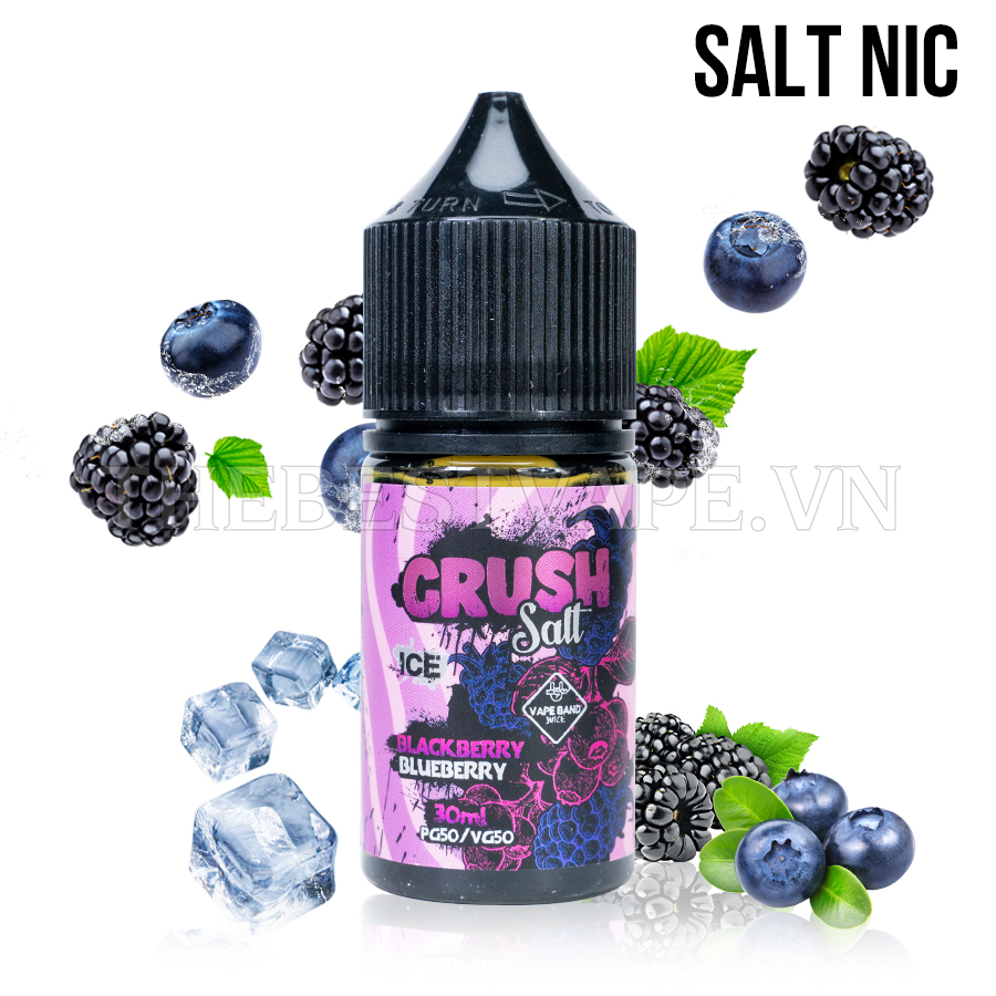 Crush - ICE BLACKBERRY BLUEBERRY ( Dâu Tầm Việt Quất Lạnh ) - Salt Nicotine