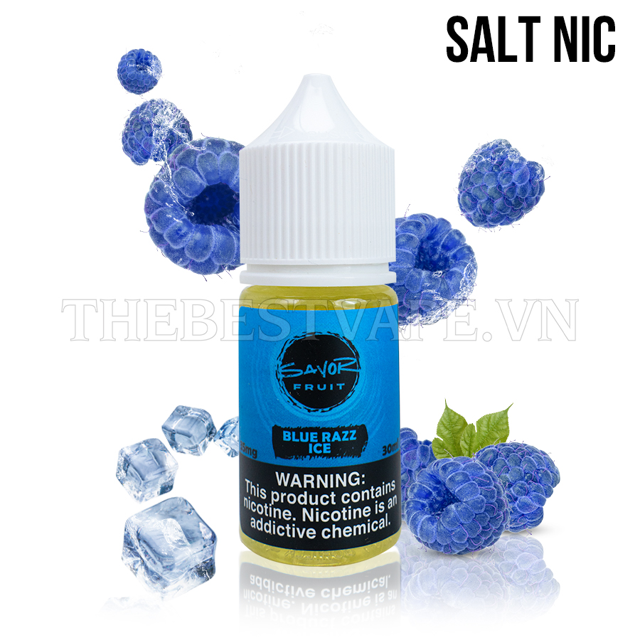 Savor Fruit - BLUERAZZ ICE ( Mâm Xôi Lạnh ) - Salt Nicotine