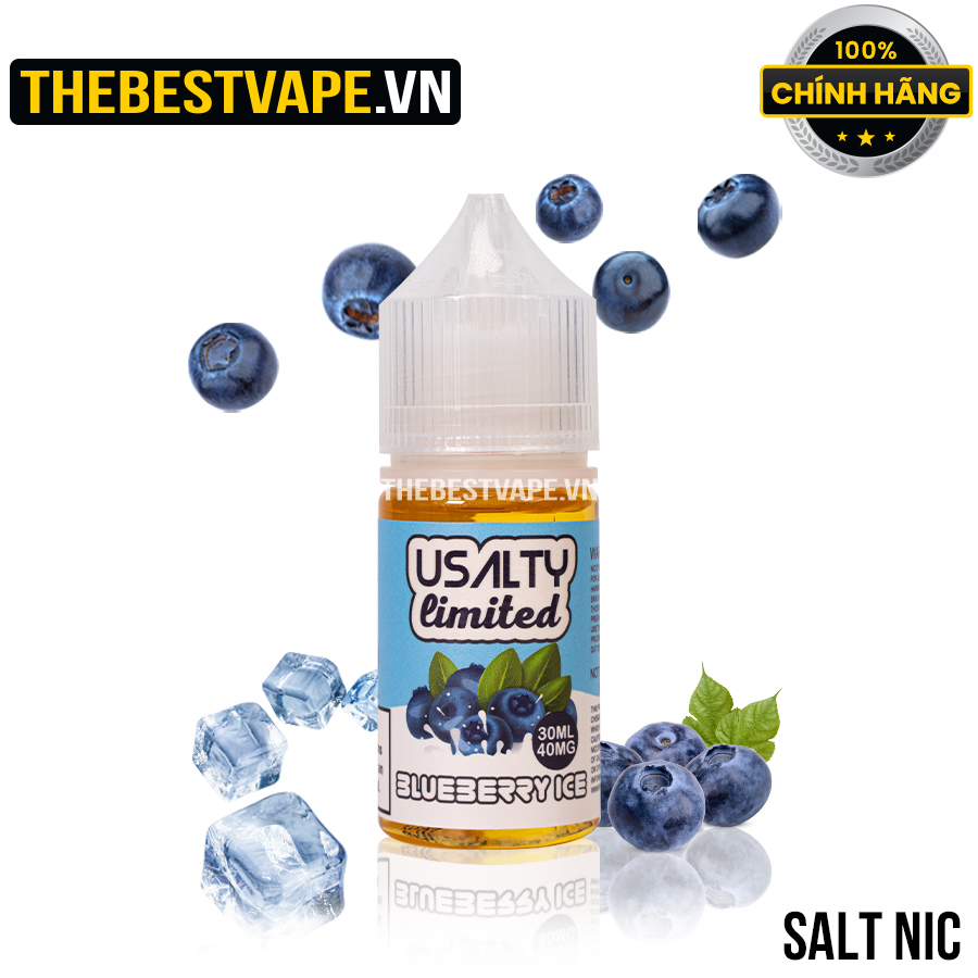 Usalt ( Limited ) - BLUEBERRY ICE ( Việt Quất Lạnh ) - Salt Nicotine
