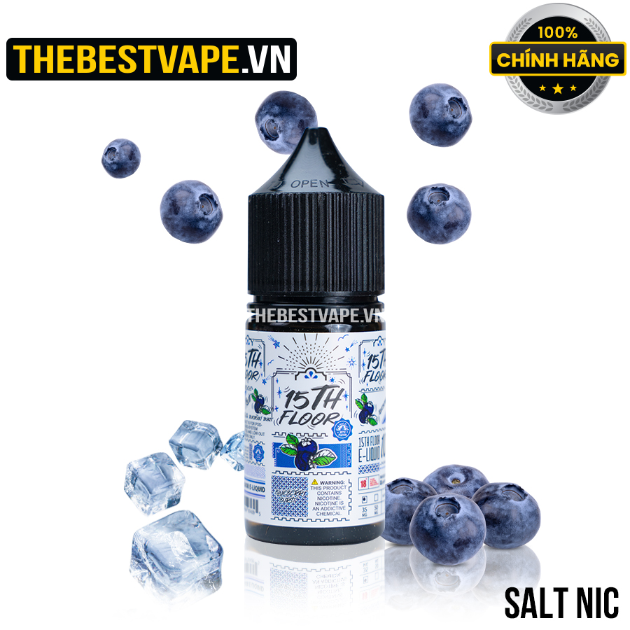 15TH Floor - BLUEBERRY BURST ( Việt Quất ) - Salt Nicotine