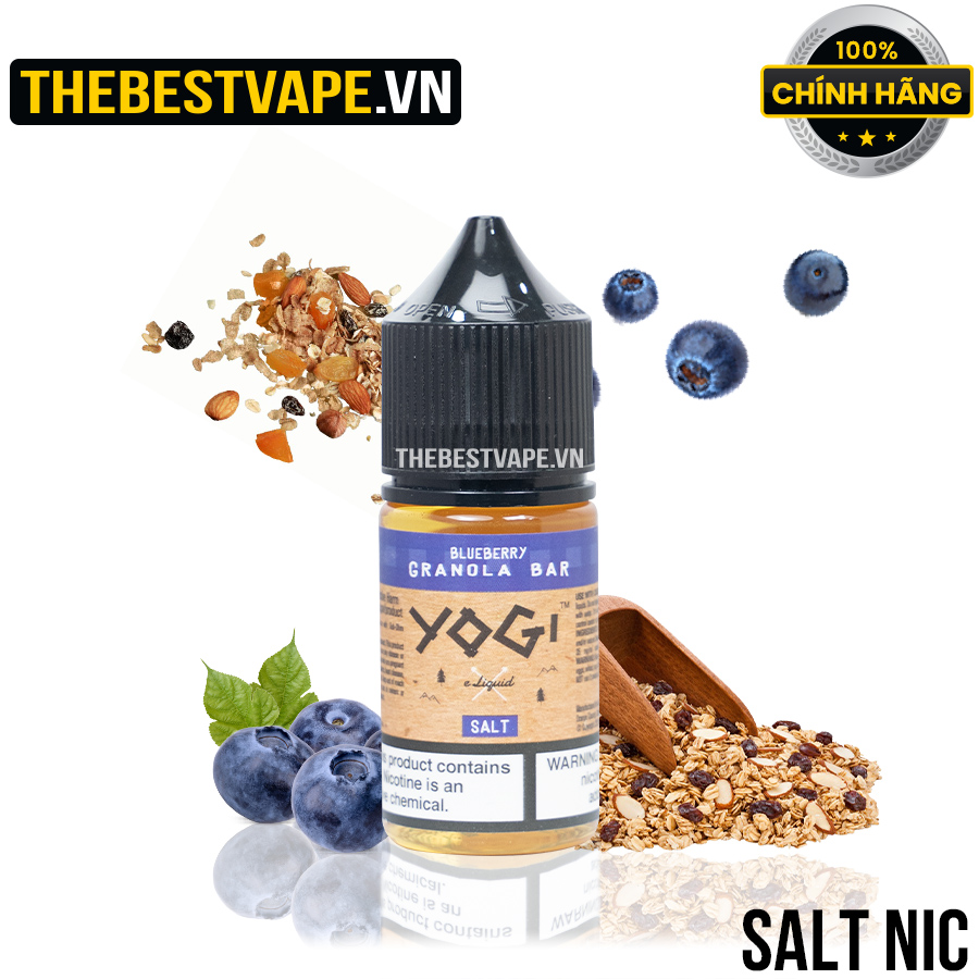 Yogi ( Granola Bar ) - BLUEBERRY  ( Ngũ Cốc Việt Quất ) - Salt Nicotine