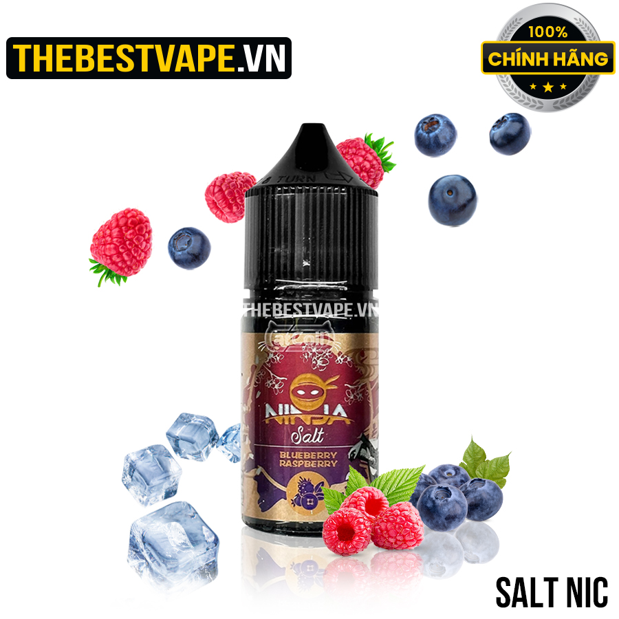 Ninja - BLUEBERRY RASPBERRY ( Việt Quất Dâu Tằm Lạnh ) - Salt Nicotine