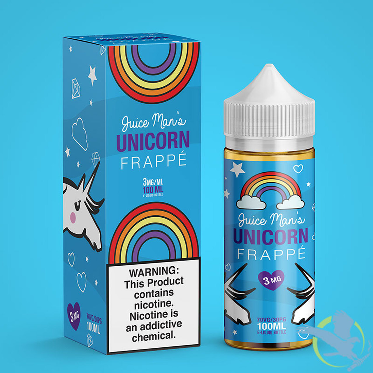 Tinh dầu vape mỹ Unicorn Frappe Ice 100ml - Juice Man 