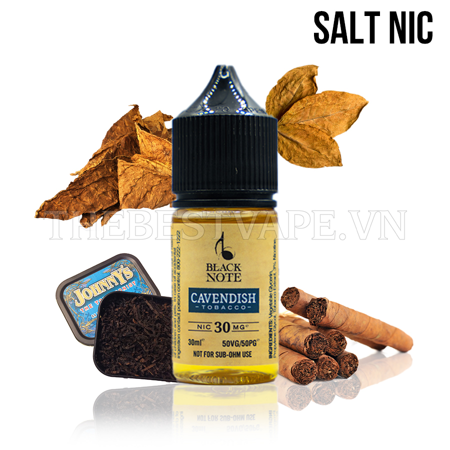 Black Note - CAVENDISH TOBACCO ( Thuốc Lá Thơm Ngọt ) - Salt Nicotine