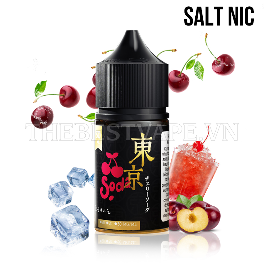 Tokyo Golden - CHERRY SODA ( Nước Ngọt Anh Đào ) - Salt Nicotine