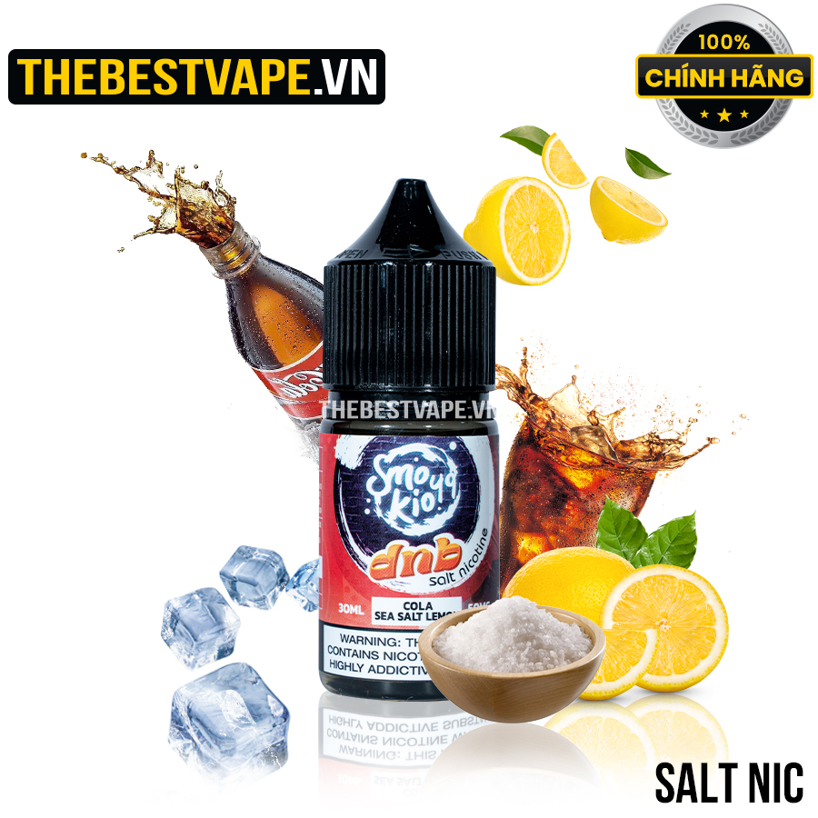 Smokio 49 DNB - COLA SEA SALT LEMON ( Cola Chanh Muối Lạnh ) - Salt Nicotine