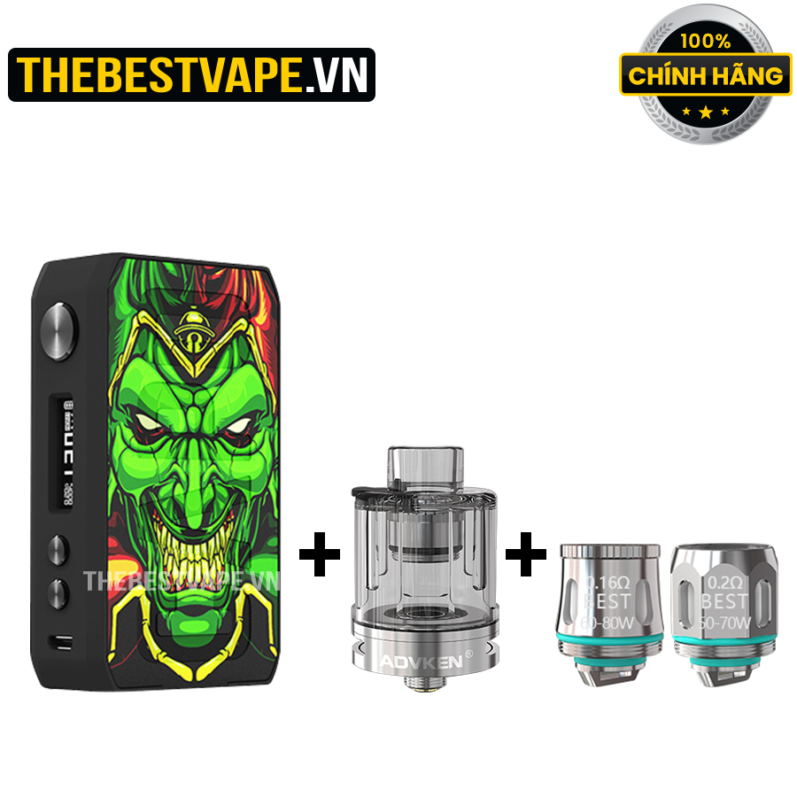 Combo ( 1 Ijoy CIGPET CAPO 126w ) + ( 1 Barra Tank with 2 coil )