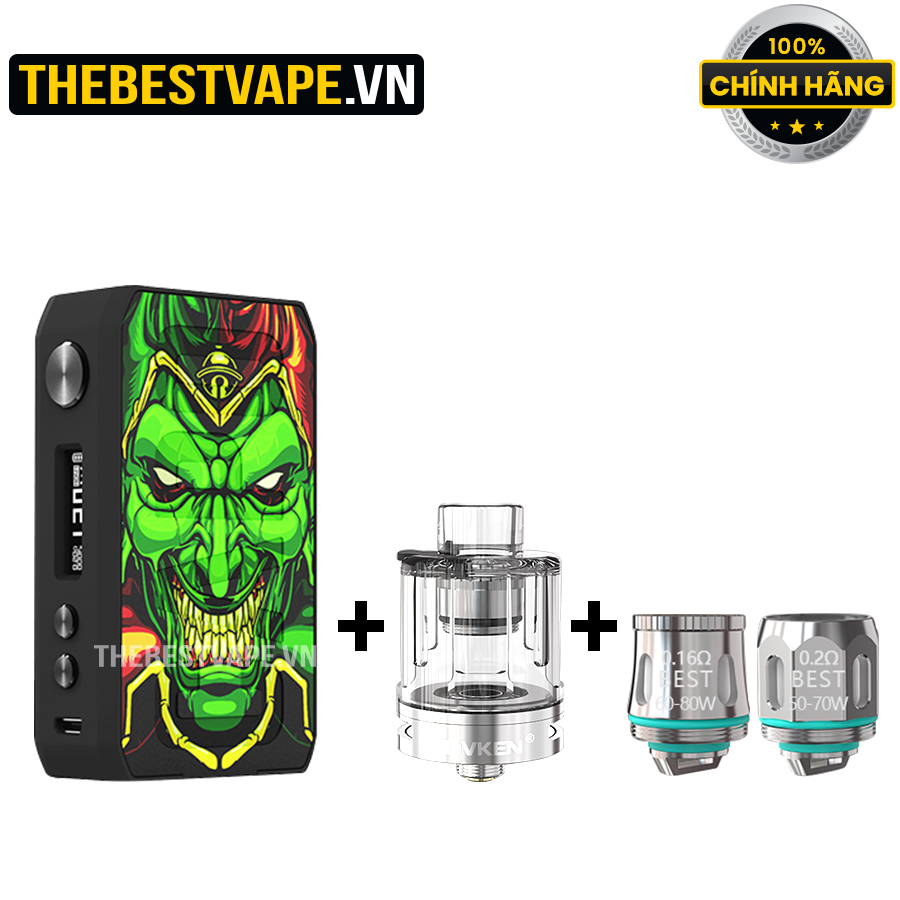 Combo ( 1 Ijoy CIGPET CAPO 126w ) + ( 1 Barra Tank with 2 coil )