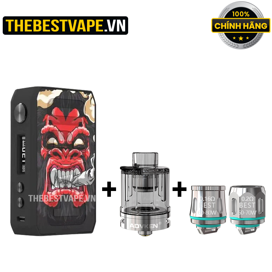Combo ( 1 Ijoy CIGPET CAPO 126w ) + ( 1 Barra Tank with 2 coil )