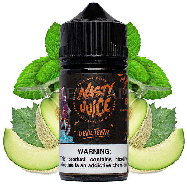 Bán tinh dầu vape Mỹ Devil Teeth Dưa Lưới Bạc Hà Nasty Juice giá rẻ hcm