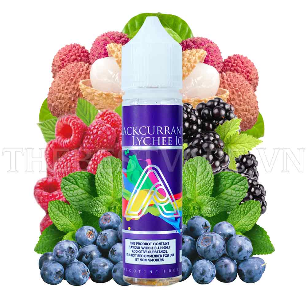 Tinh dầu vape malaysia BlackCurrent Lychee ice VOM 60ml