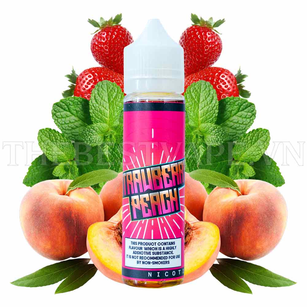 Tinh dầu vape malaysia Strawberry Peach 60ml
