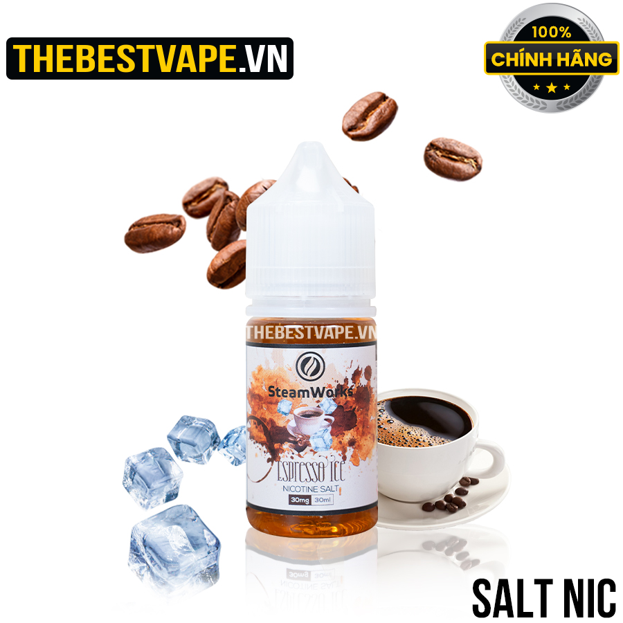 Steam Works - ESPRESSO ICE ( Cà Phê Đá ) - Salt Nicotine