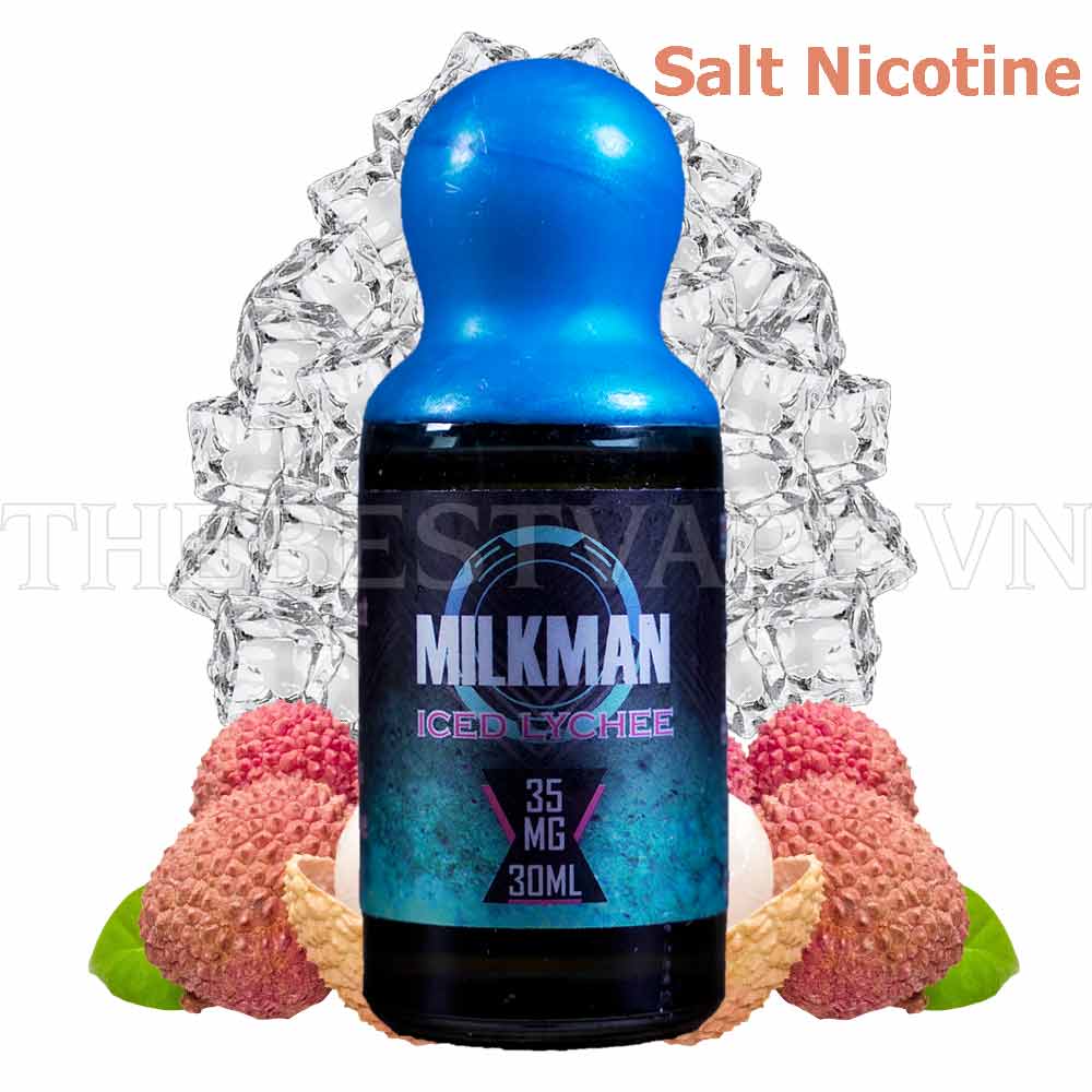 Tinh dầu vape Salt Nicotine Iced Lychee 30ml - Milkman