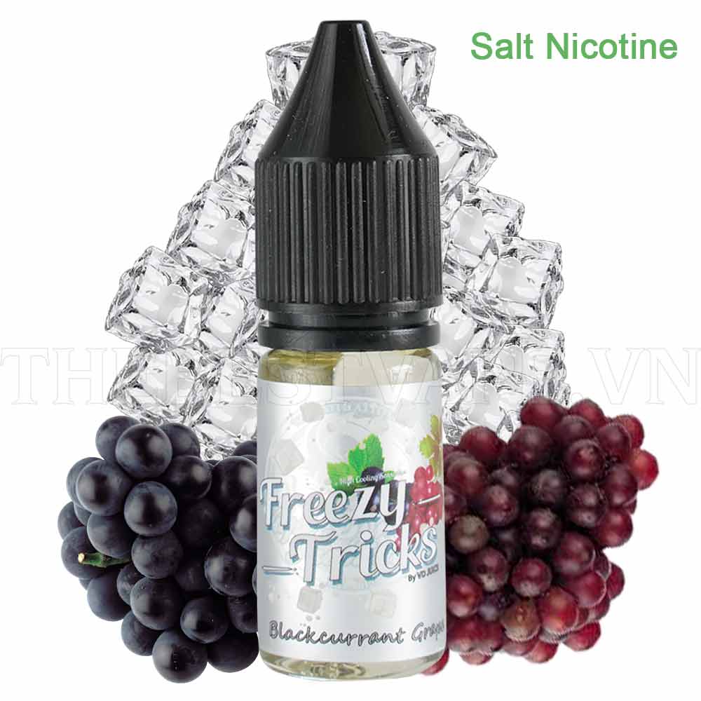 Tinh dầu vape malaysia salt nicotine Blackcurrant Grape Freezy 10ml
