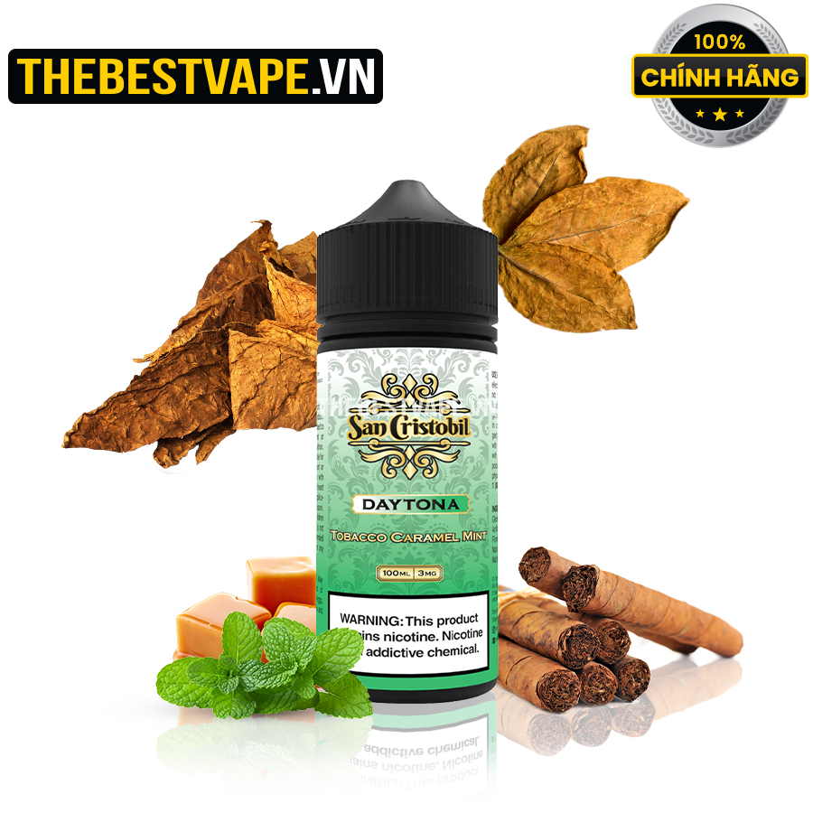 Sweet 21 ( SAN CRISTOBIL DAYJONA ) - TOBACCO CARAMEL MINT (  Xì Gà Caramel ) - Freebase