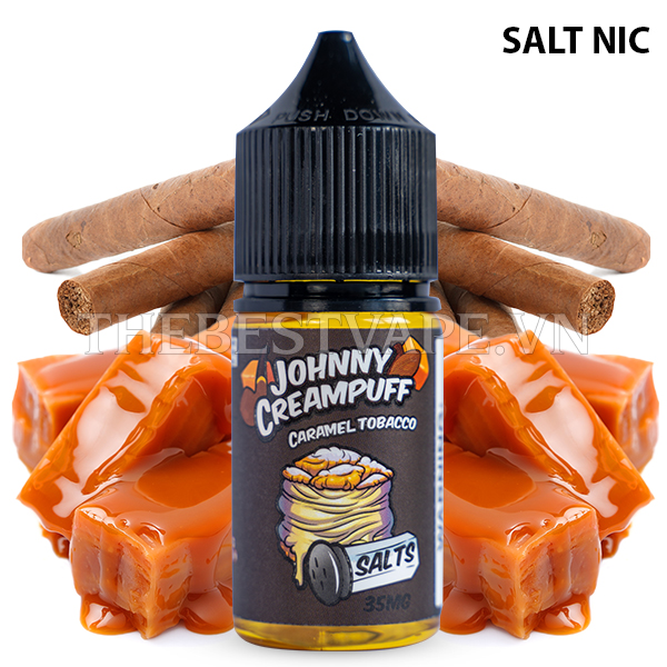 Johnny Creampuff  - CARAMEL TOBACCO ( Thuốc Lá Caramel ) - Salt Nicotine