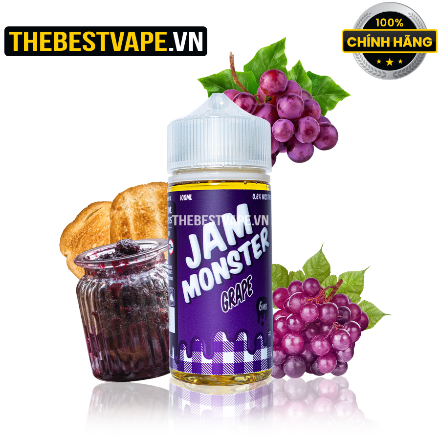 Monster Vape Labs ( Jam Monster ) - GRAPE ( Bánh Mứt Nho ) - Freebase