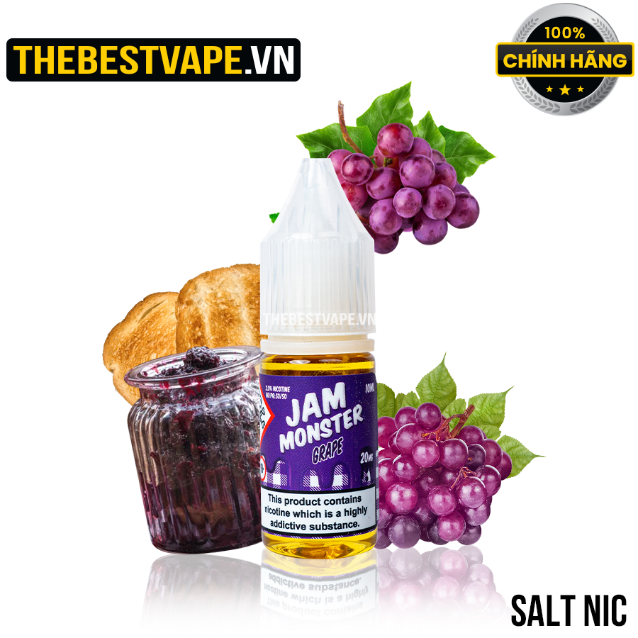 Monster Vape Labs ( Jam Monster ) - GRAPE ( Bánh Mứt Nho ) - Salt Nicotine