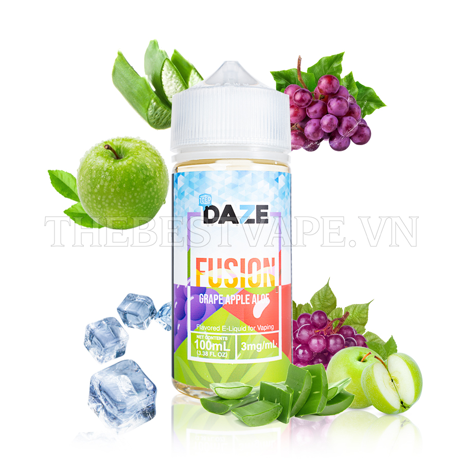 7 Daze MFG ( Fusion ) - GRAPE APPLE ALOE ( Nho Táo Xanh Nha Đam Lạnh ) - Freebase