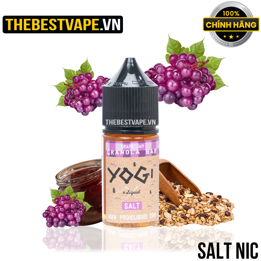 Yogi ( Granola Bar ) - GRAPE JAM ( Ngũ Cốc Nho ) - Salt Nicotine