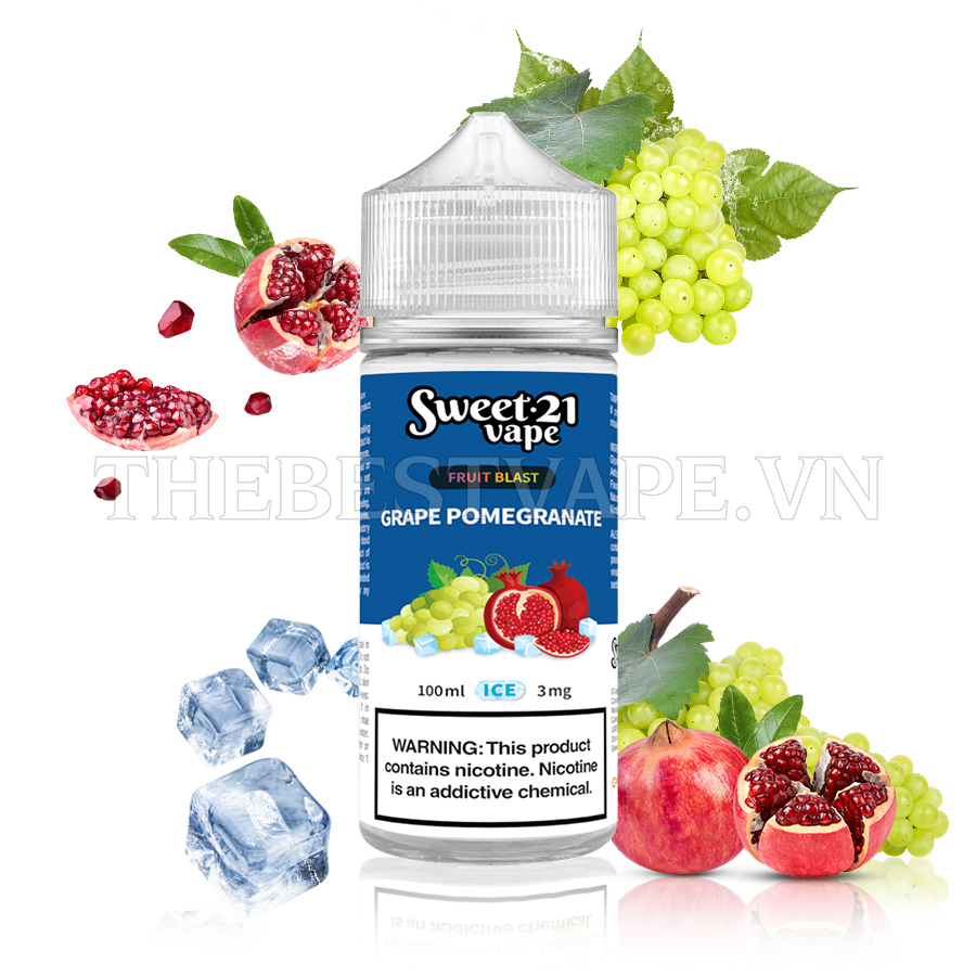 Sweet 21 ( Fruit Blast ) - GRAPE POMEGRANTE ( Nho Lựu Lạnh ) - Freebase