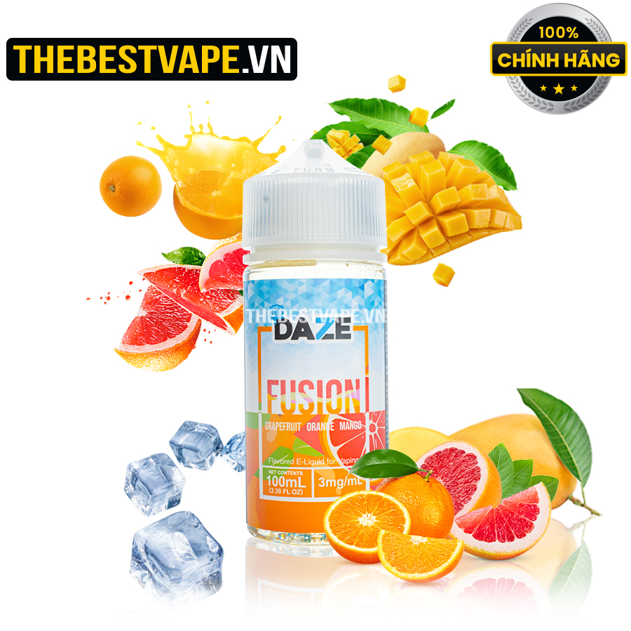 7 Daze MFG ( Fusion ) - GRAPEFRUIT ORANGE MANGO ( Bưởi Đỏ Cam Xoài Lạnh ) - Freebase