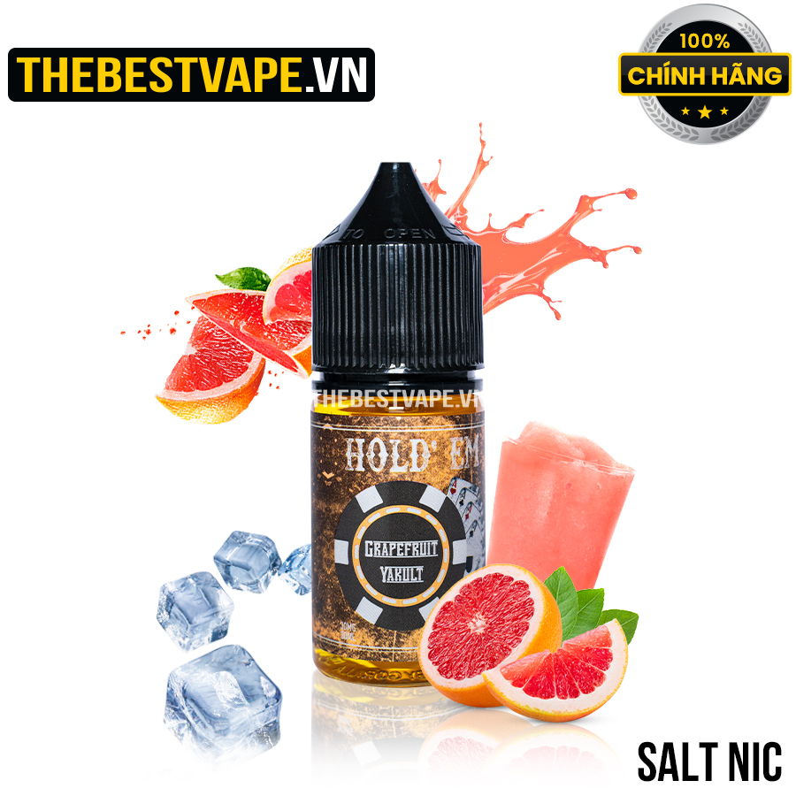 Hold'Em GRAPEFRUIT YAKULT ( Yakult Bưởi Lạnh ) Salt Nicotine