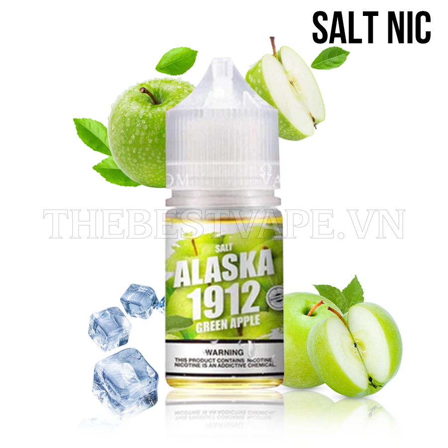 Alaska 1912 - GREEN APPLE ( Táo Xanh Lạnh ) - Salt Nicotine