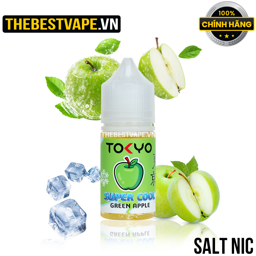 Tokyo ( Super Cool ) - GREEN APPLE ( Táo Xanh Siêu Lạnh ) - Salt Nicotine