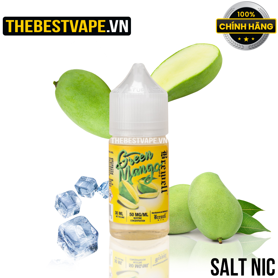 Brewell - GREEN MANGO ( Xoài Xanh Lạnh ) - Salt Nicotine