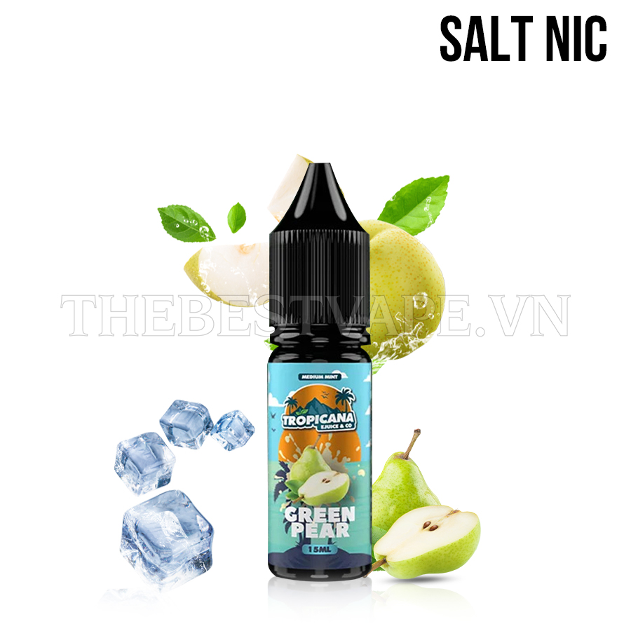 Tropicana Ejuice & Co - GREEN PEAR (  Lê Xanh Lạnh ) - Salt Nicotine