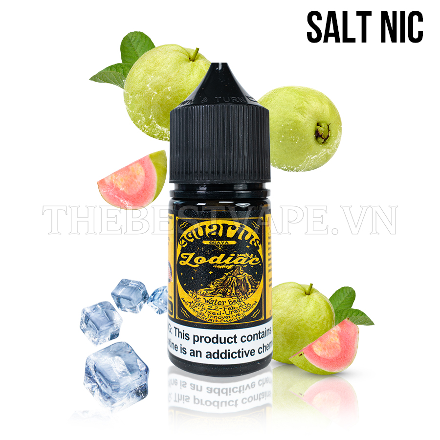 Zodiac - AQUARIUS GUAVA ( Ổi Lạnh ) - Salt Nicotine