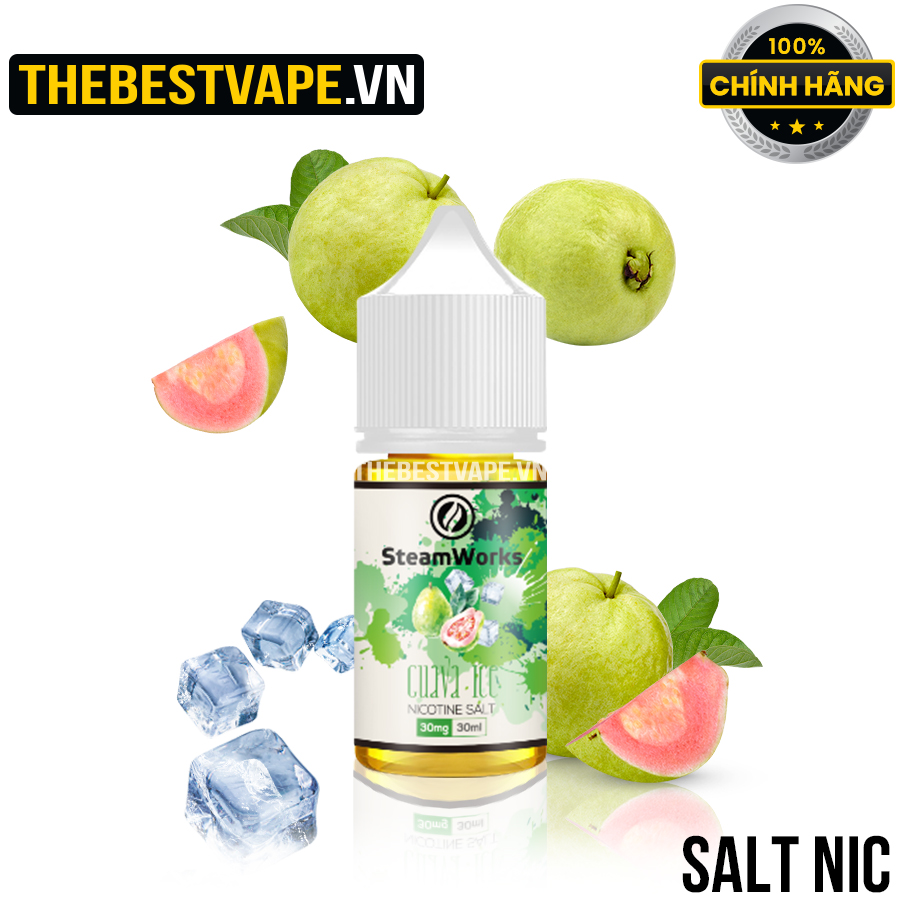 Steam Works - GUAVA ICE ( Ổi Lạnh ) - Salt Nicotine