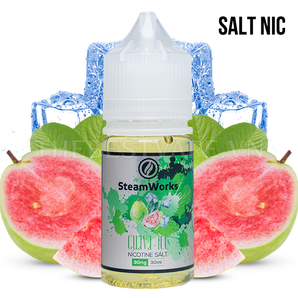 Steam Works - GUAVA ICE ( Ổi Lạnh ) - Salt Nicotine